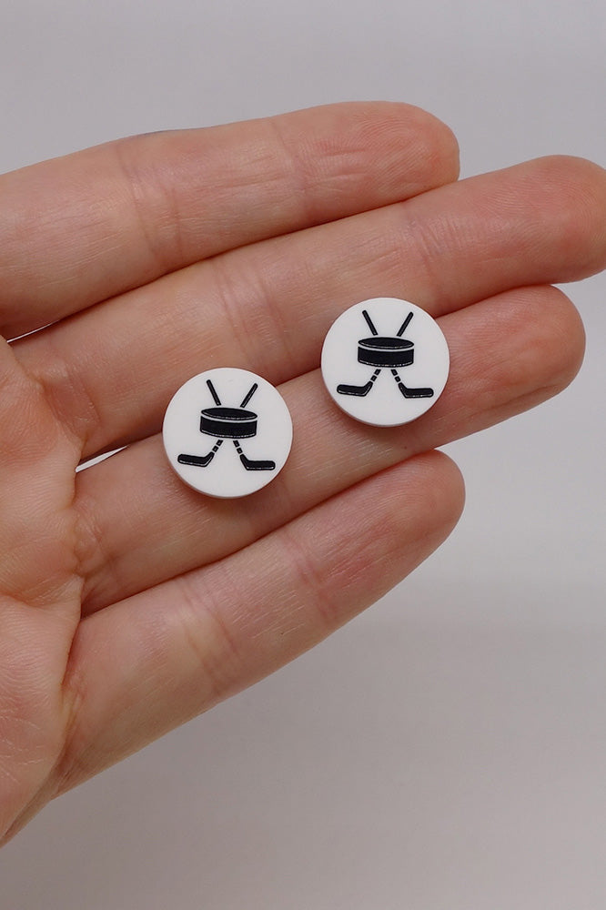 Lili0869 Hockey Stud Earrings