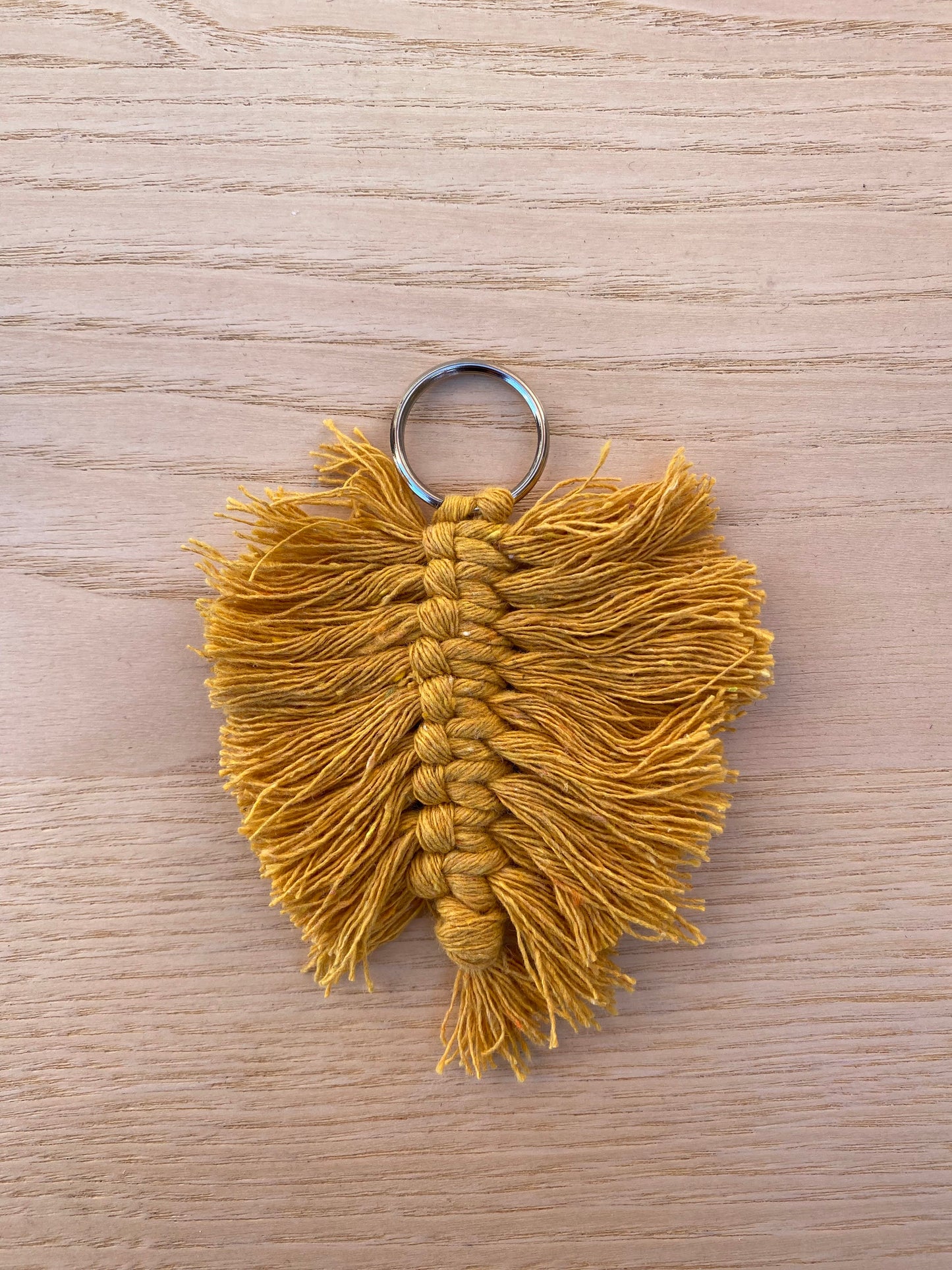 Leaf Macrame Key Chains