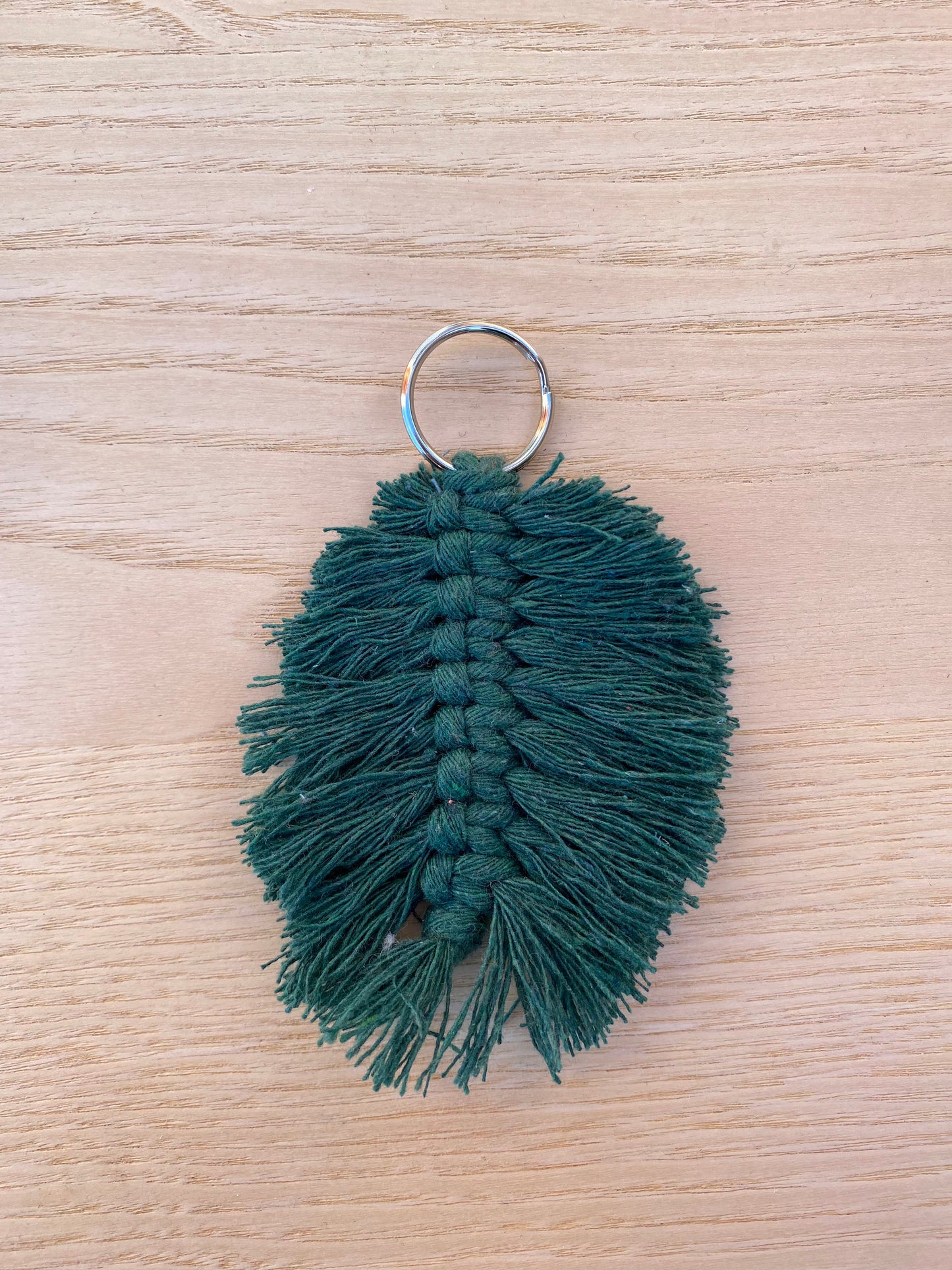 Leaf Macrame Key Chains