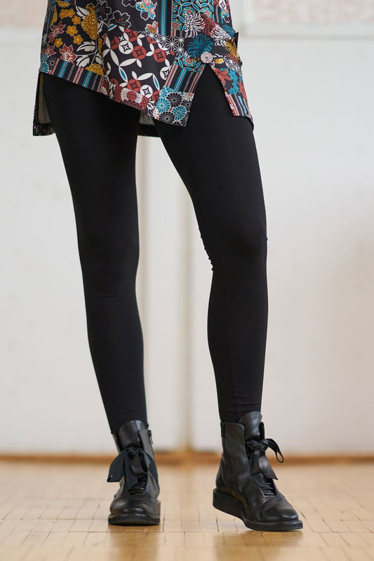 Long Uni Leggings by Rien ne se Perd, Black, sizes XS to XXL, made in Quebec