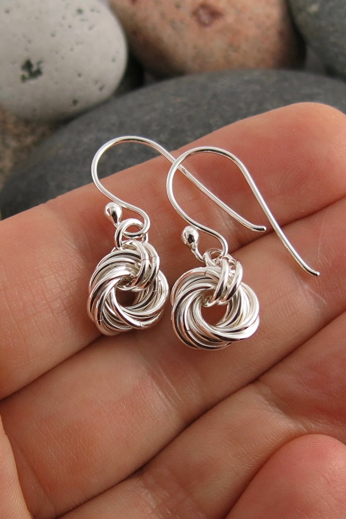 Endless Love Knot Earrings • Sterling Silver