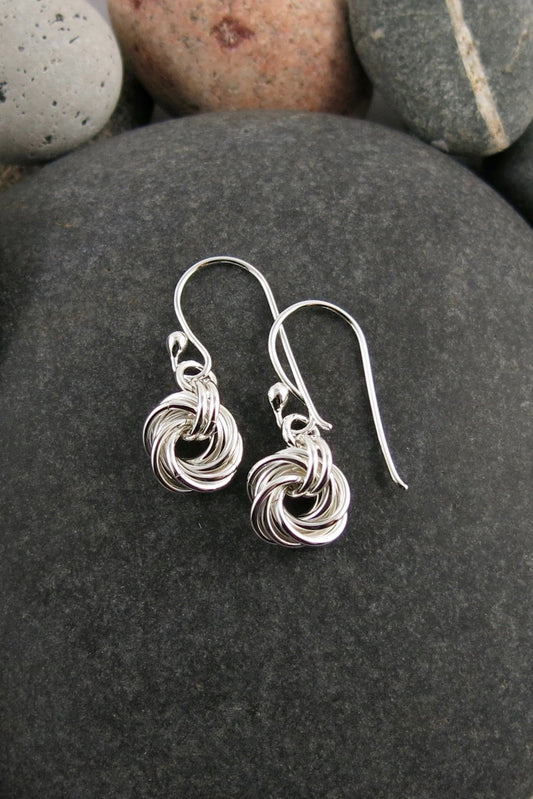 Endless Love Knot Earrings • Sterling Silver