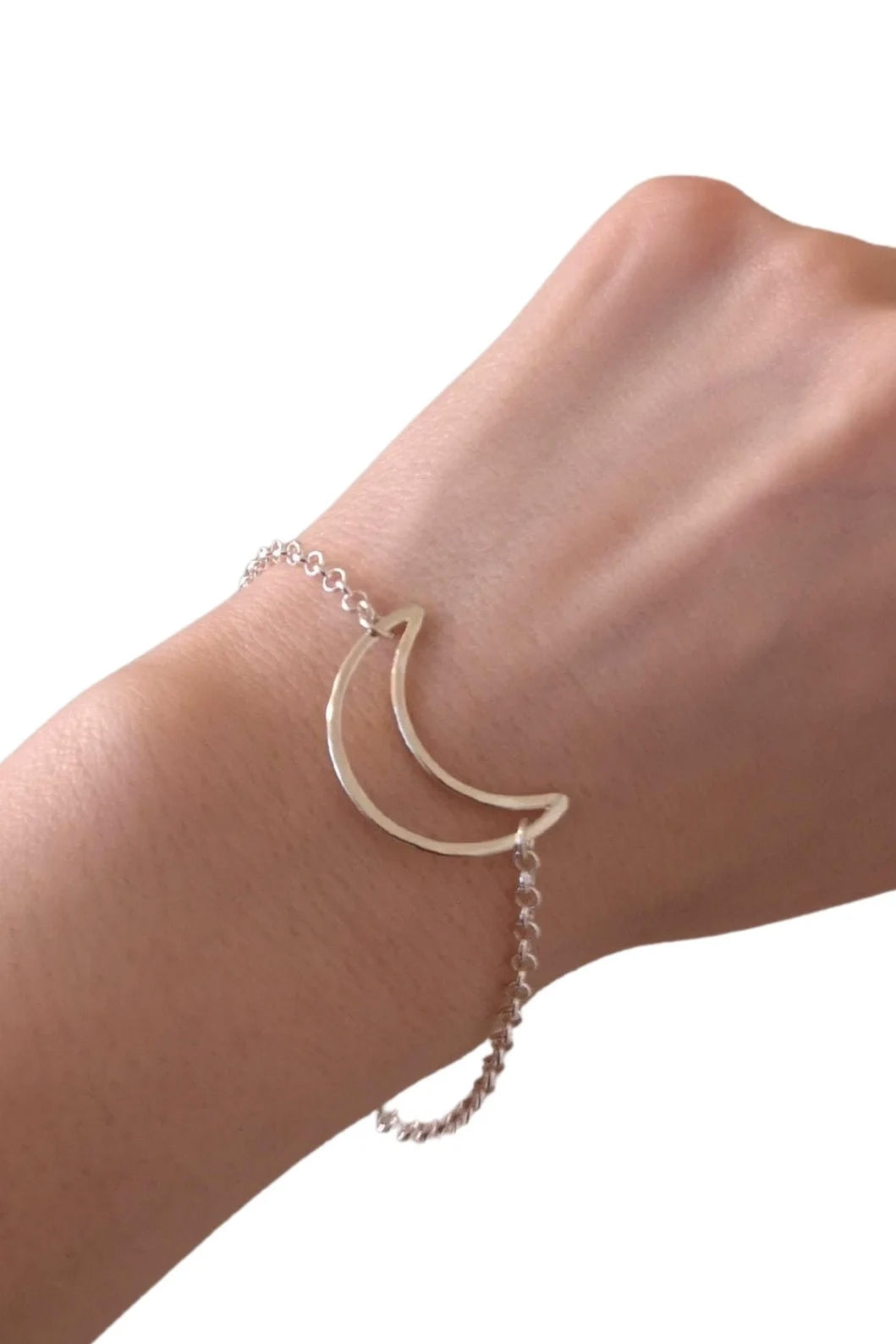 Sterling Silver Moon Bracelet