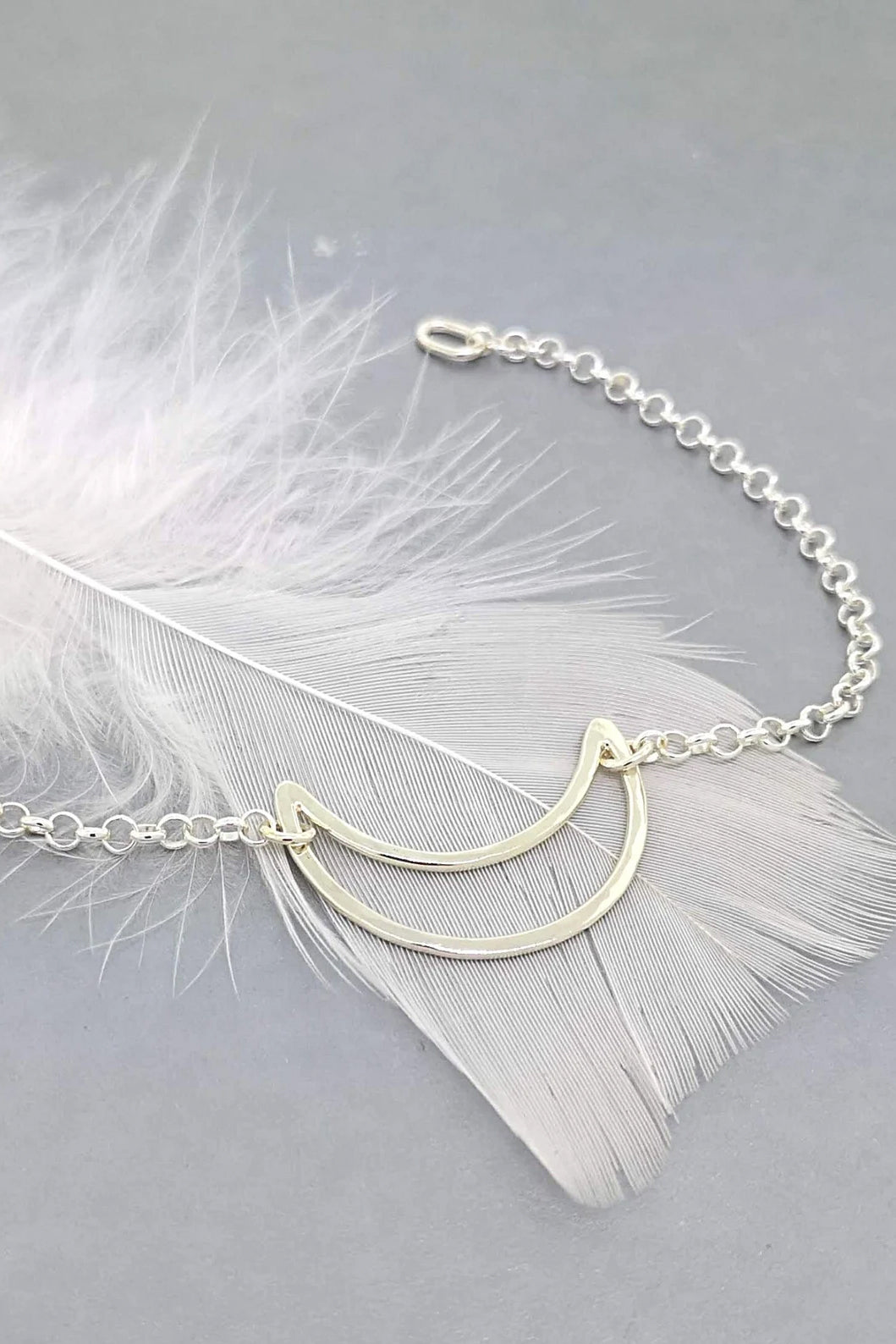 Sterling Silver Moon Bracelet