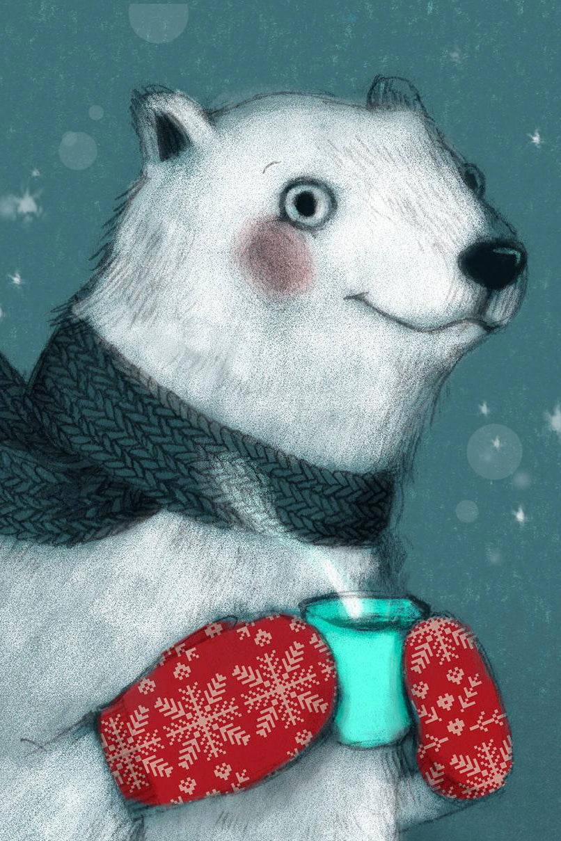 Polar Bear Cocoa cartes de Valerie Card
