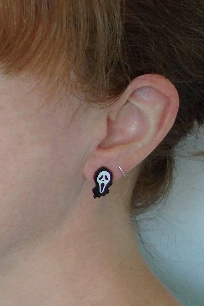 Lili0999 Scream Ghostface Mask Studs