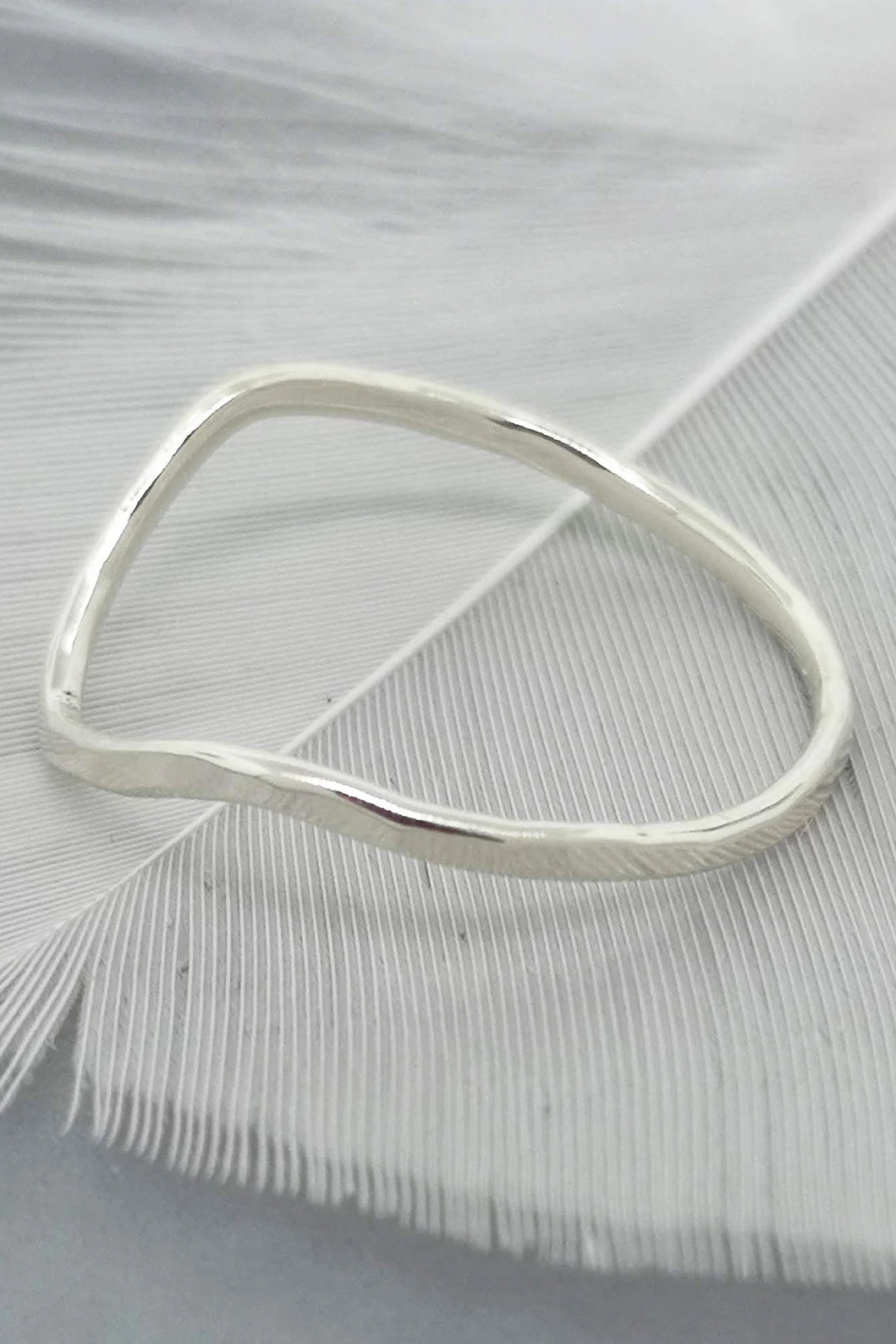 Hammered Chevron Stacking Ring