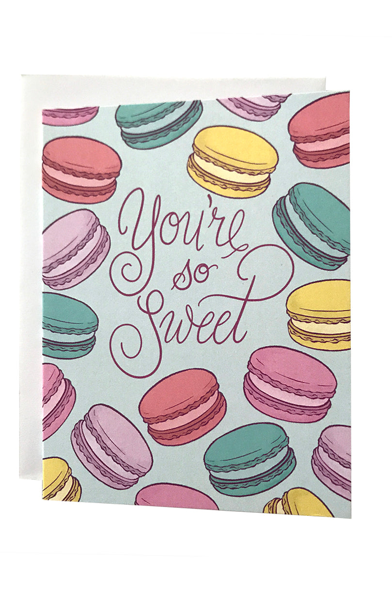 You're So Sweet French Macaron Card