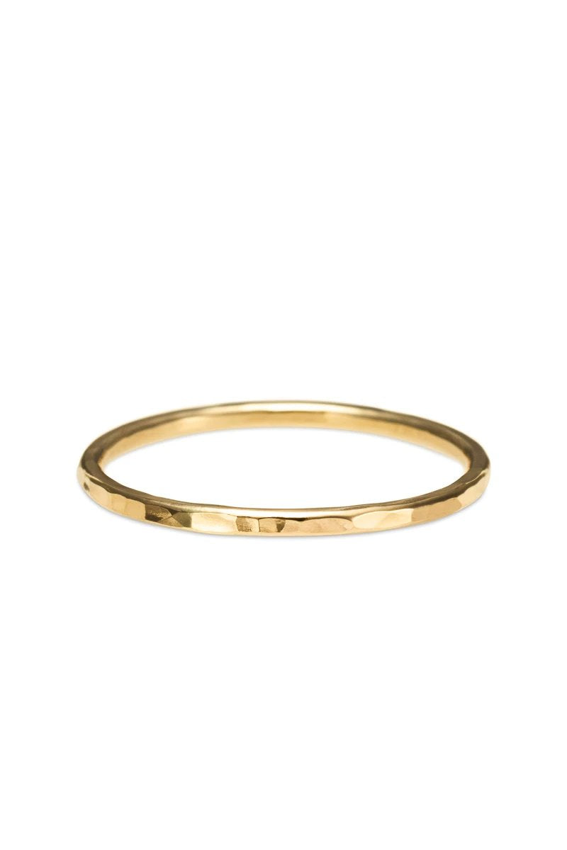 Hammered Stacking Ring • 14 Karat Gold Filled