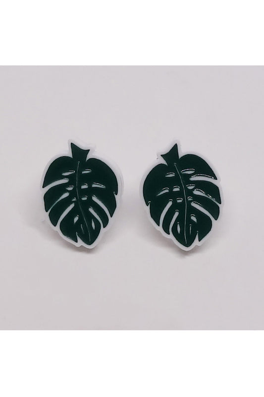 Lili0715 Monstera Leaf Earrings