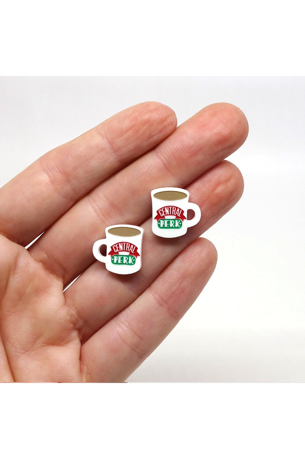 Lili0889 Friends Central Perk Coffee Stud Earrings