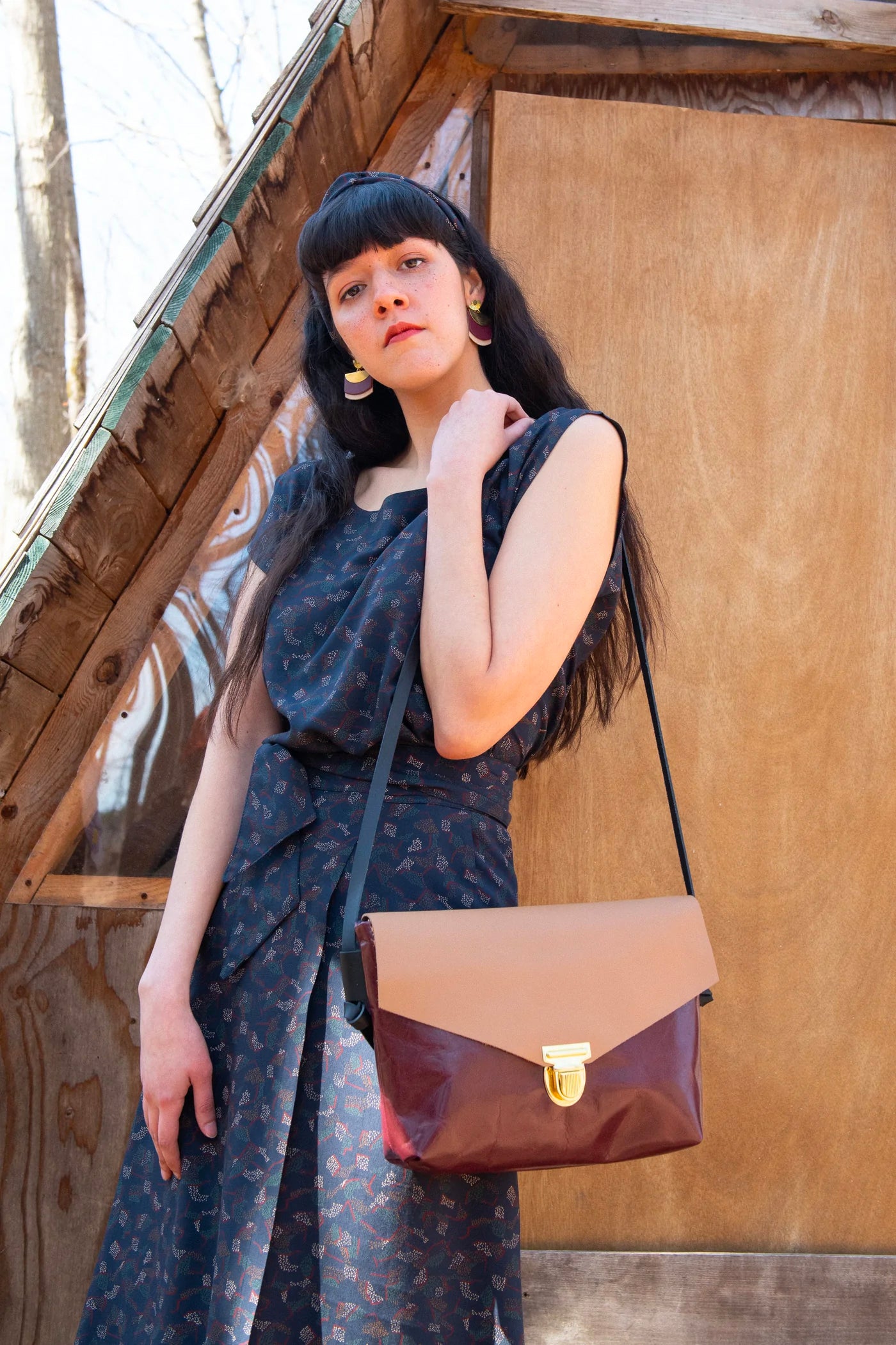 Livingston Handbag with Recycled Leather