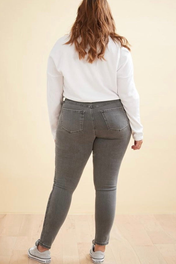 Grey Steel - RACHEL 30" inseam Classic Rise Skinny Jeans