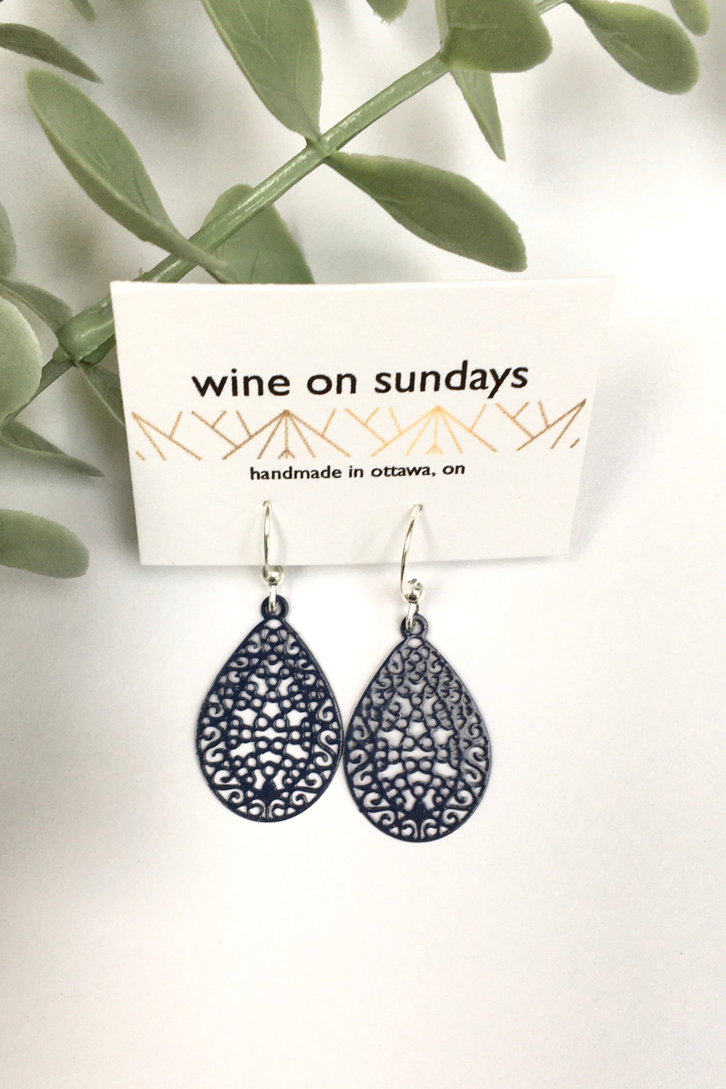 Teardrop Cut Out Earrings