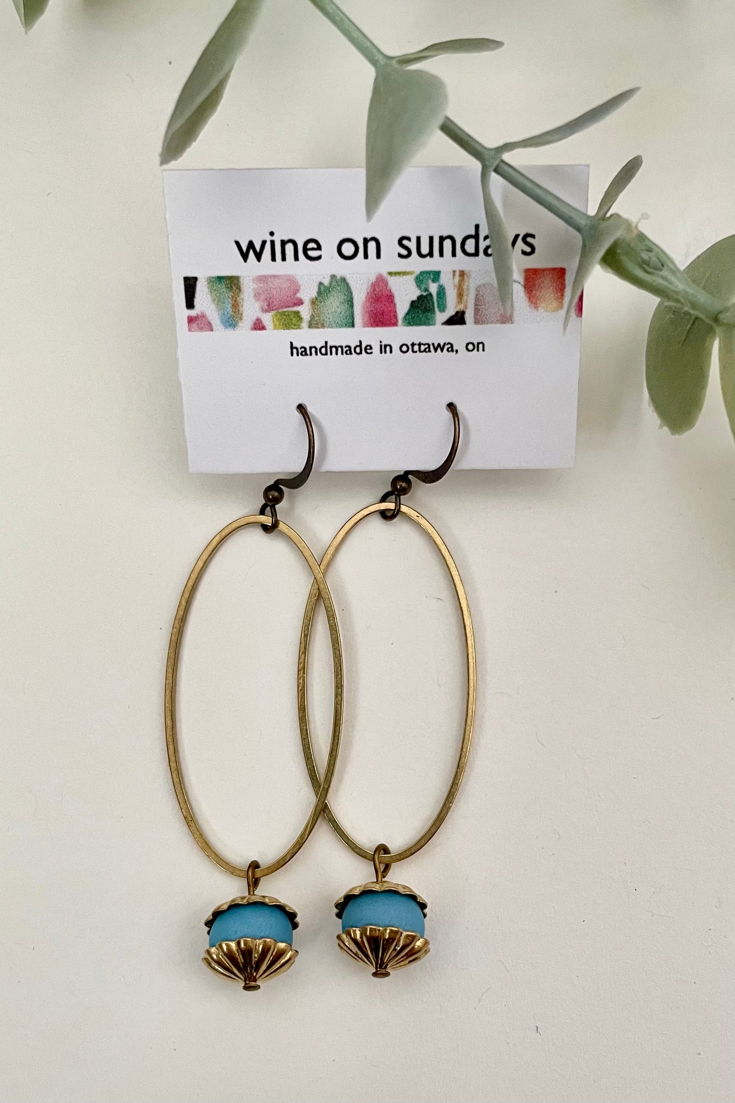 Sophia Oval Earrings