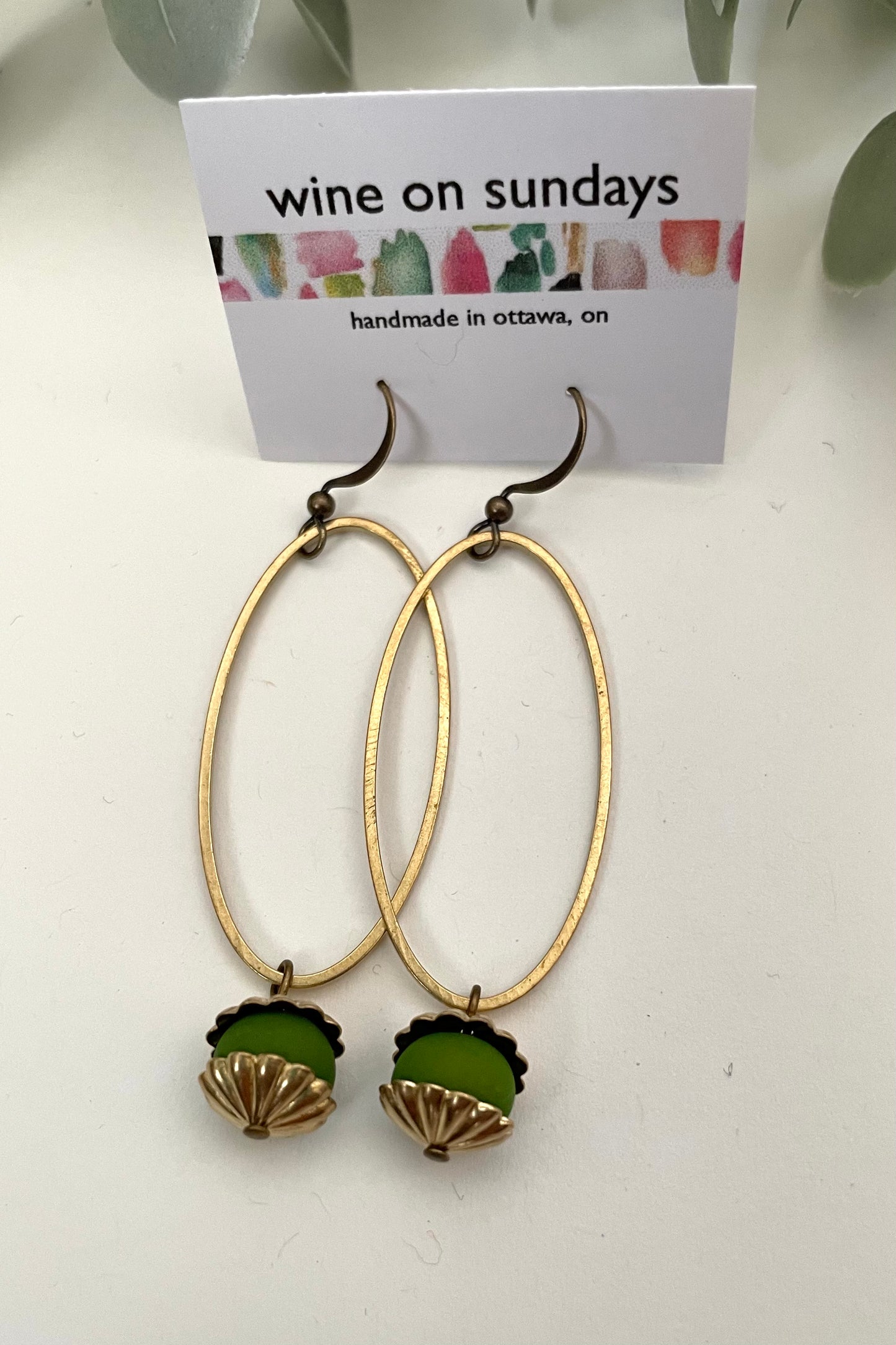 Sophia Oval Earrings