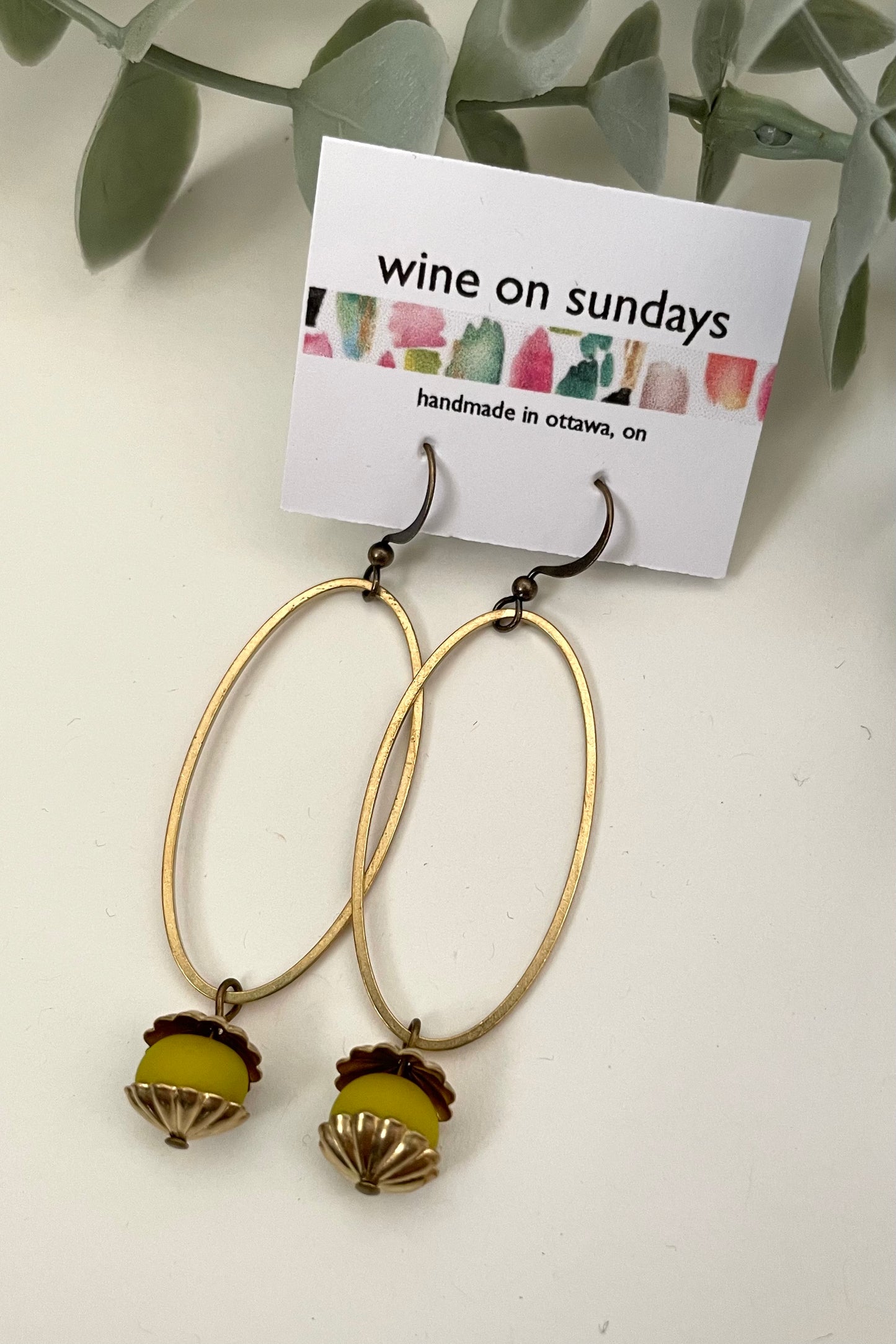 Sophia Oval Earrings