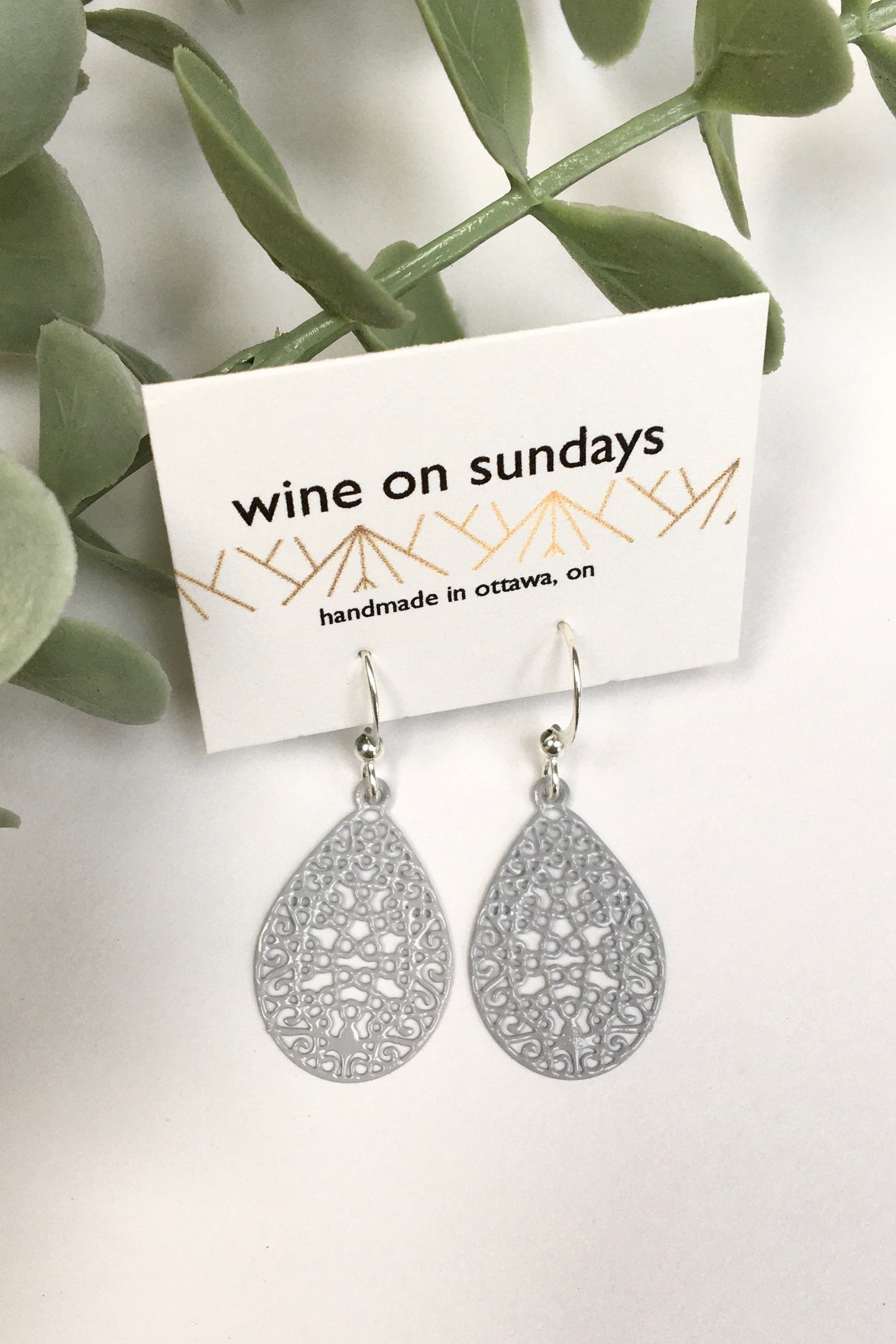 Teardrop Cut Out Earrings