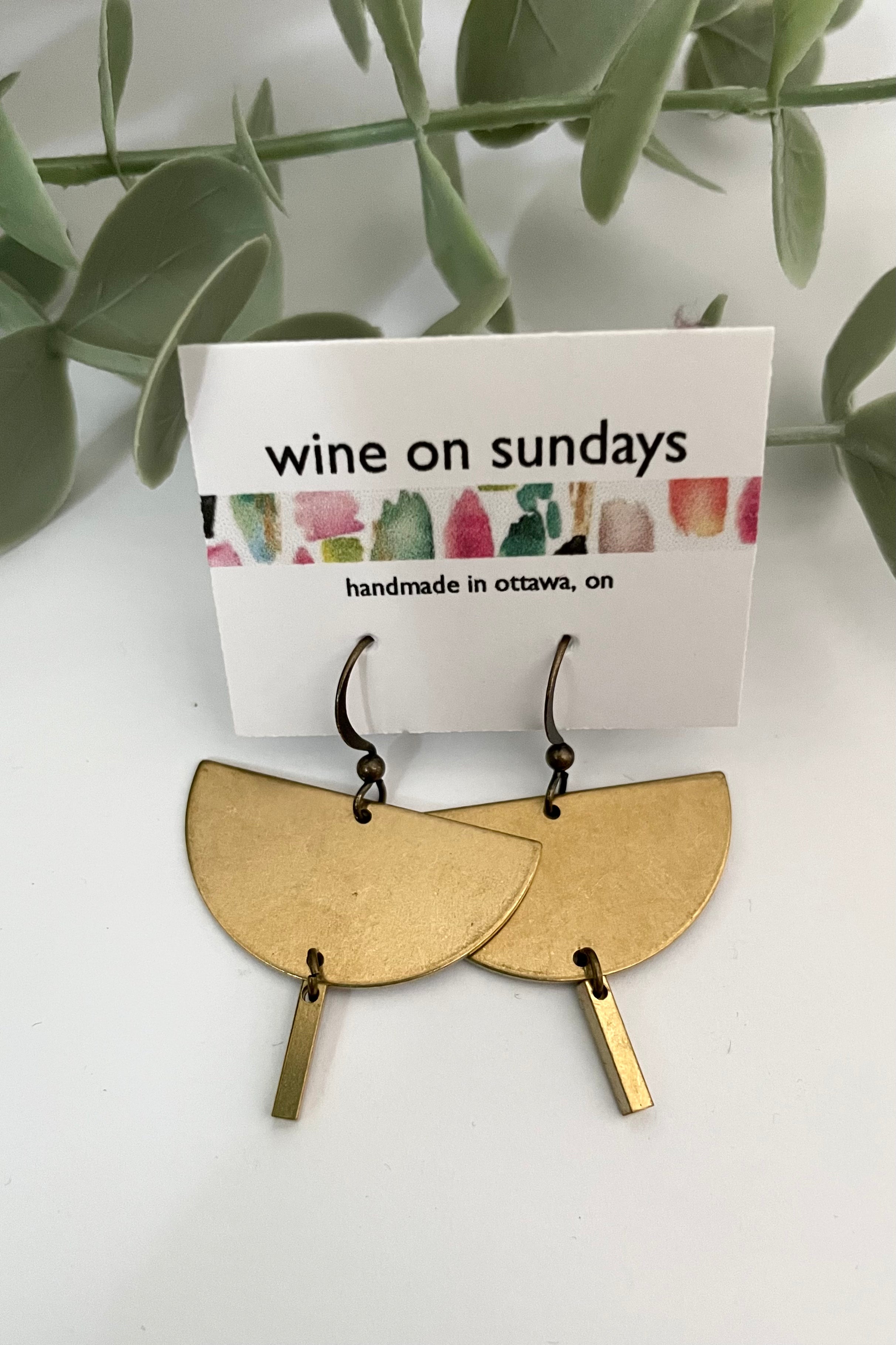 Amelia Half Moon Earrings