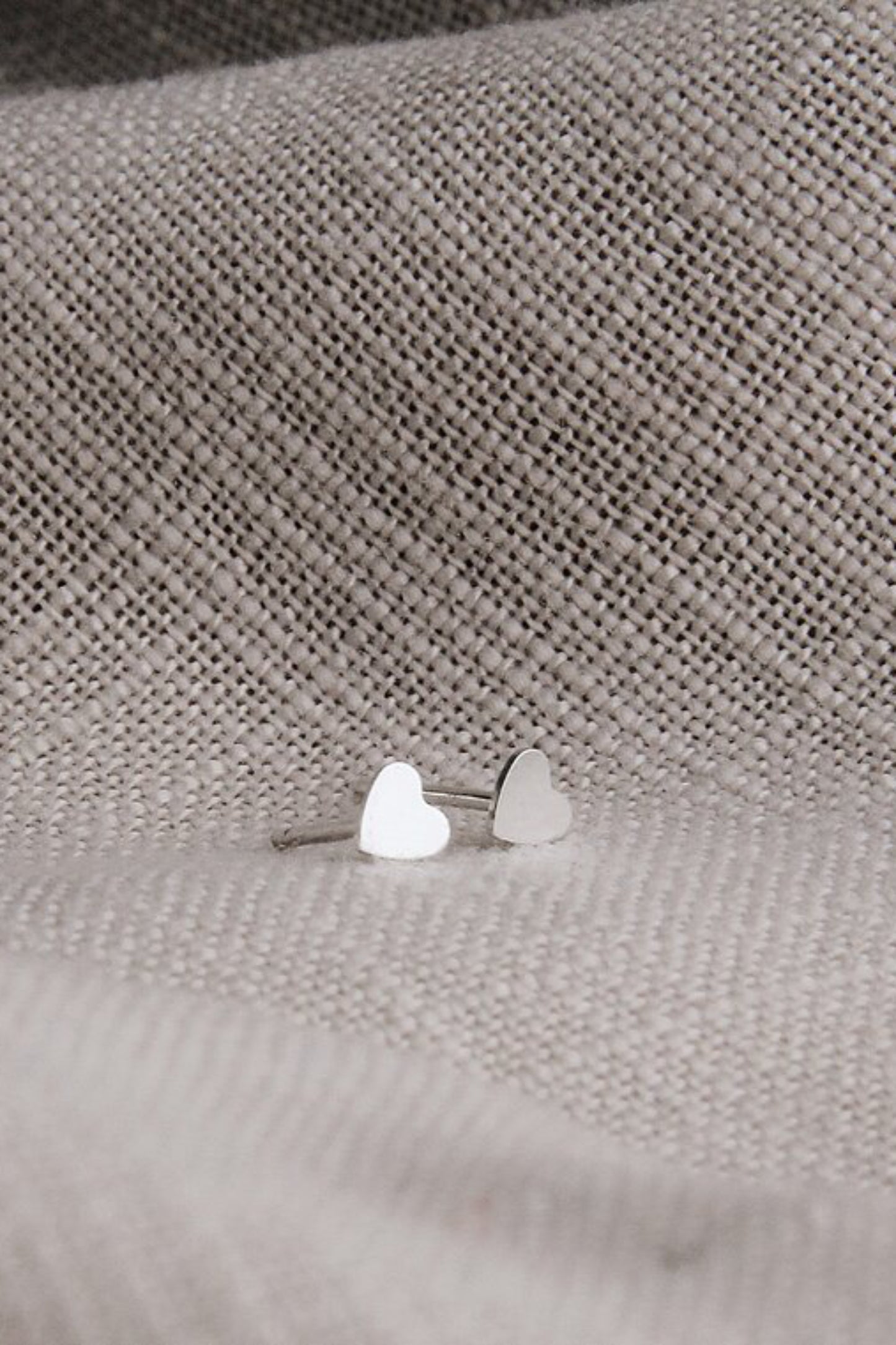 Mini Heart Studs by Katye Landry, 14k gold fill or 925. sterling silver, made in Ottawa