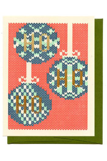 Knitted Bulbs Card