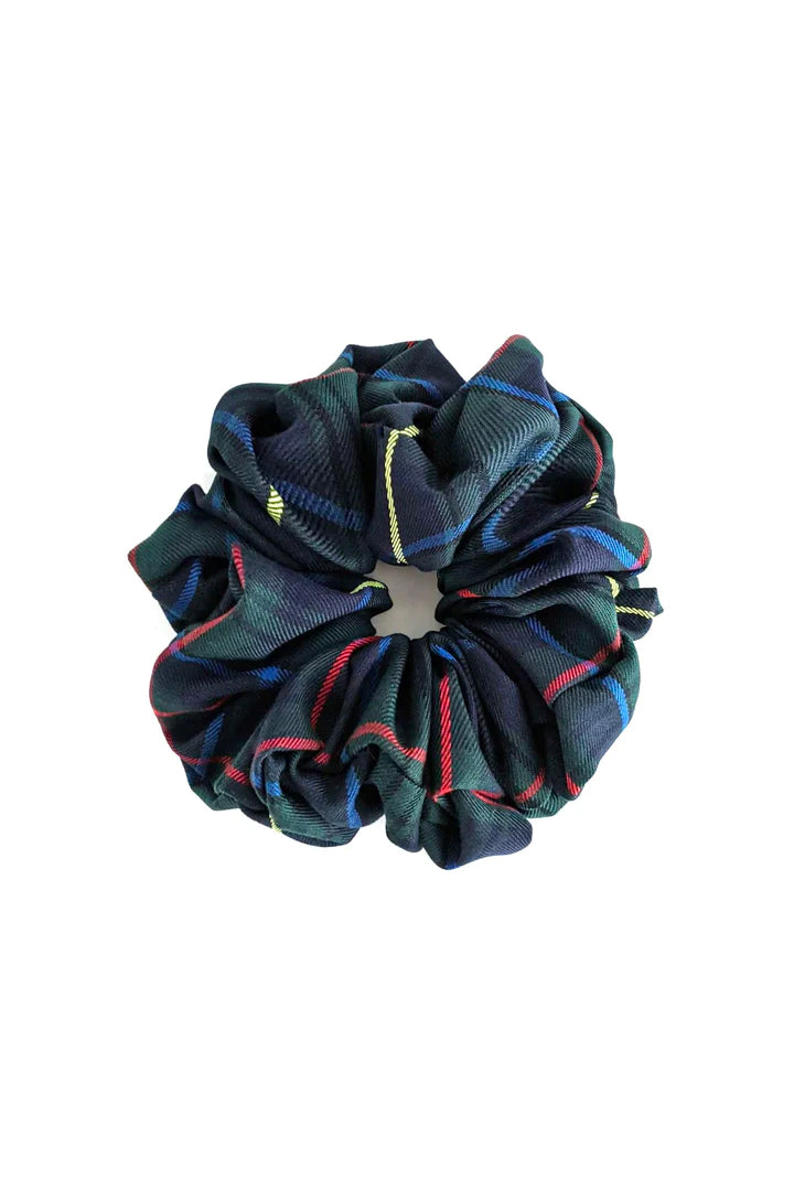 XL Oversized Scrunchie by Kokoro, Green Tartan