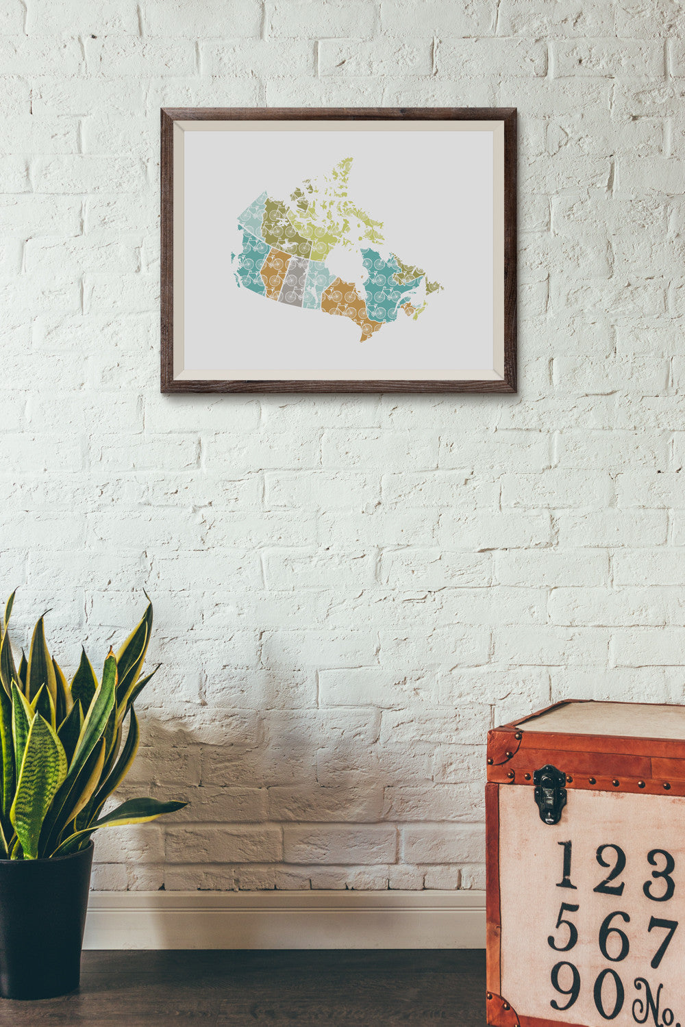 Canada Bike Love Print