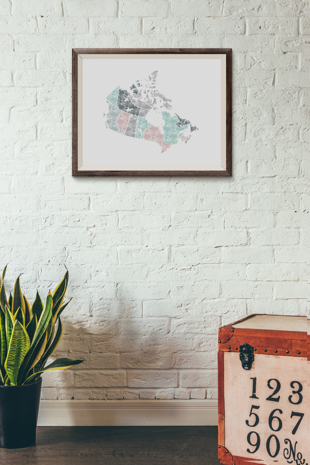 Canada Bike Love Print