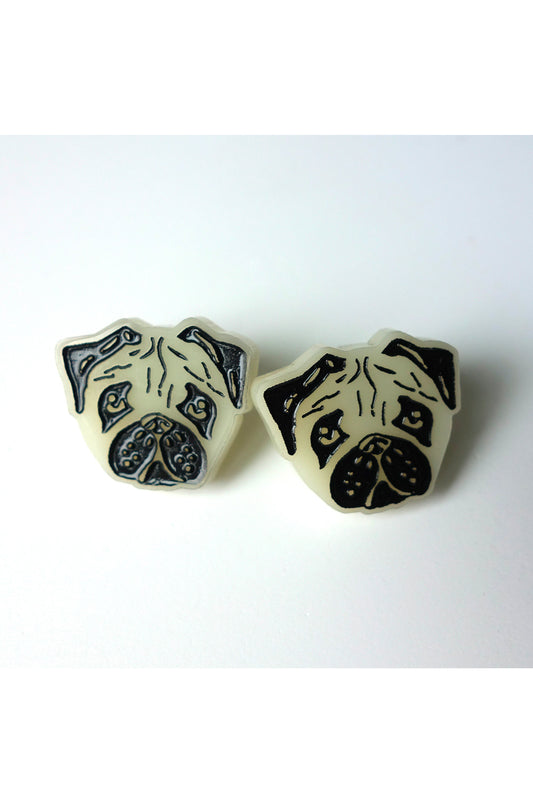 Lili0349 Pug Stud Earrings