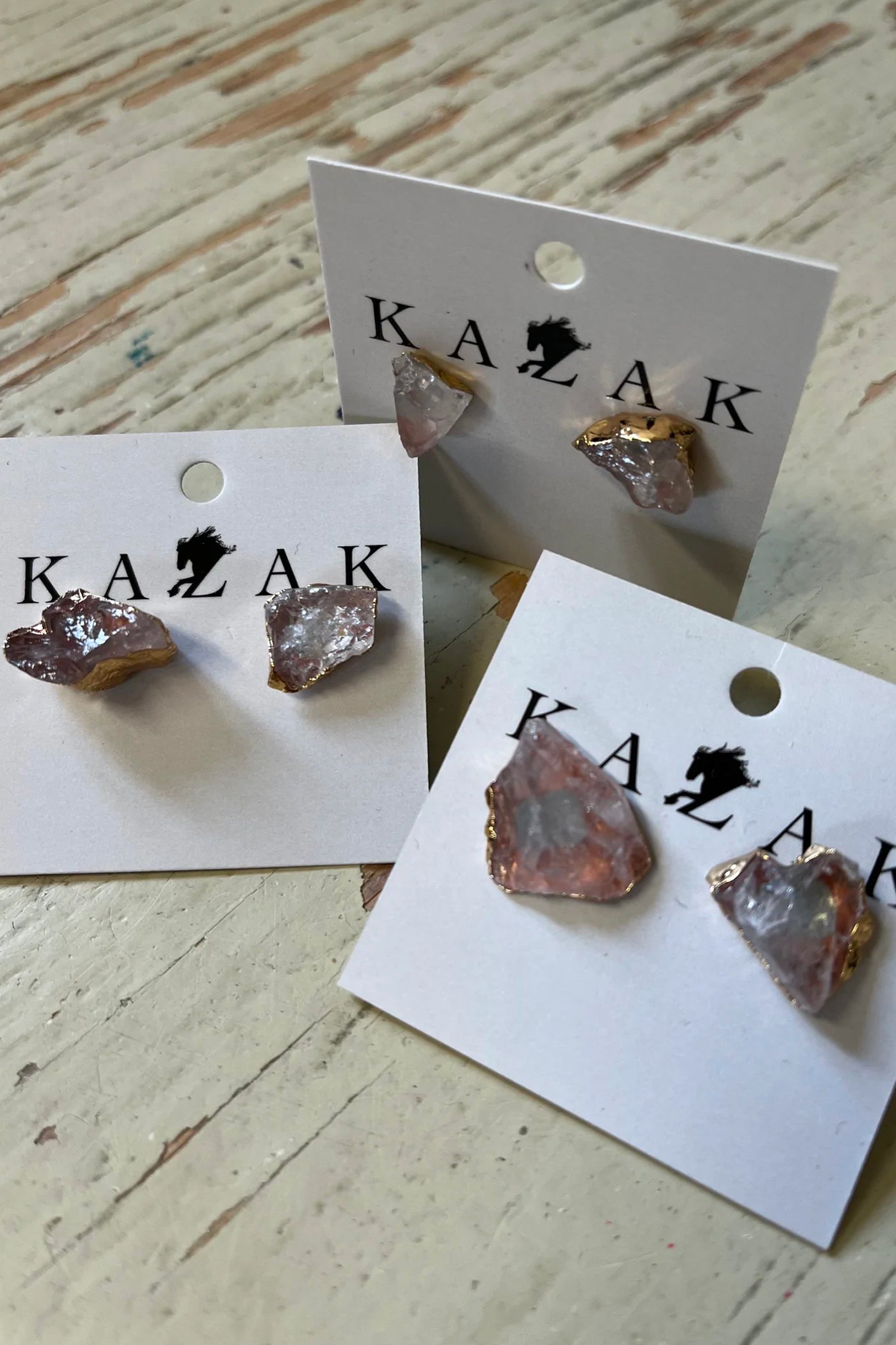 Quartz Stud Earrings