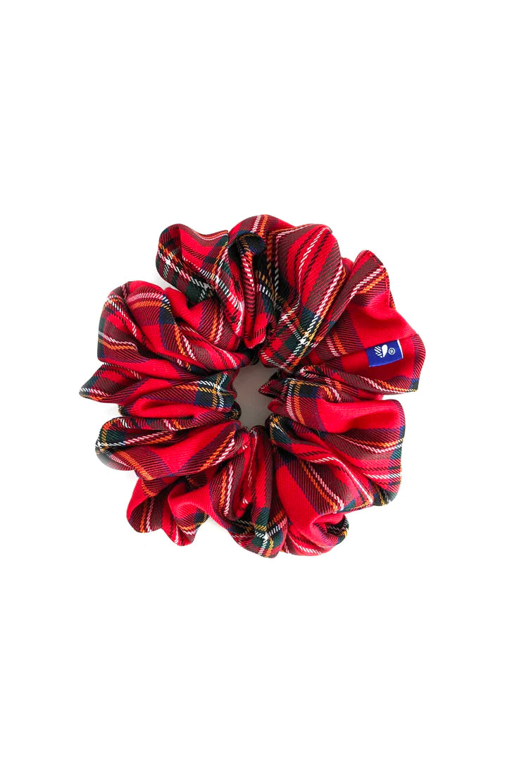 Mini Scrunchie by Kokoro, Red Tartan