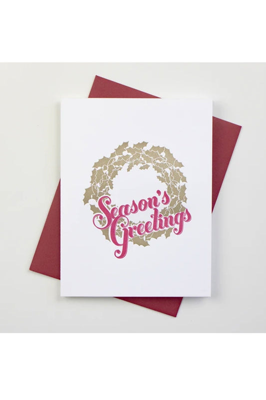 Season's Greetings (Wreath) Inkwell Originals Card