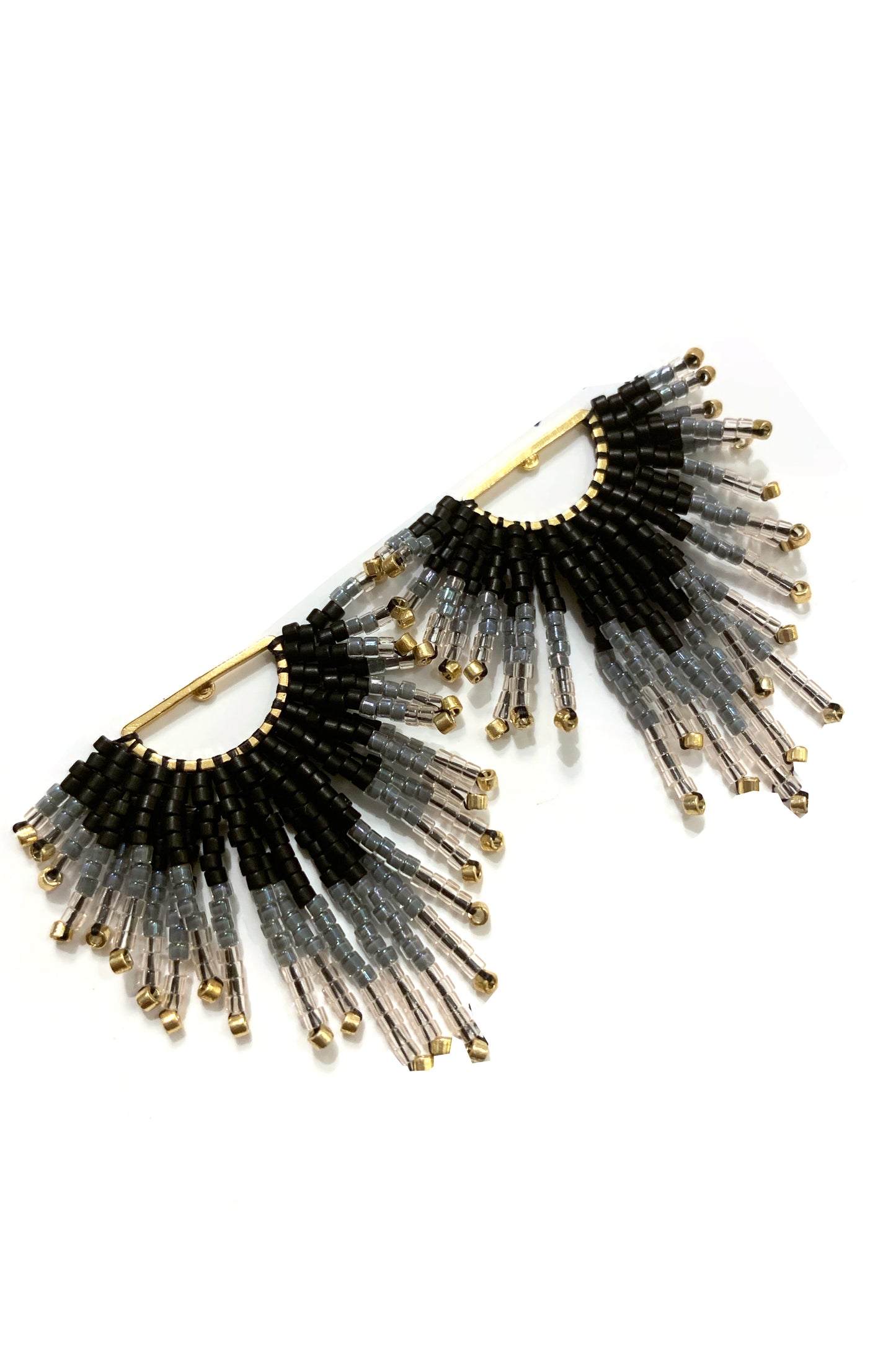 Zelda Beaded Fringe Stud Earrings - MADE TO ORDER