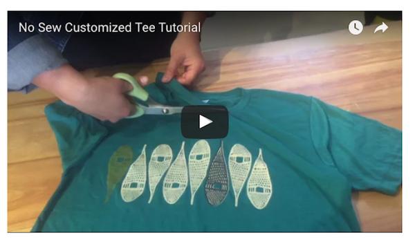 DIY Tutorial: How to Quickly Make a No-Sew Customized Tee!