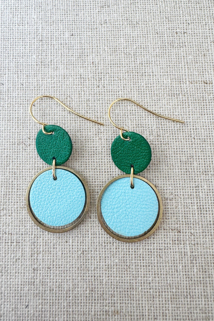 Two-Tone Orbit Earrings - several colour options