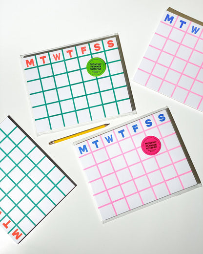 Monthly Notepad • Pink