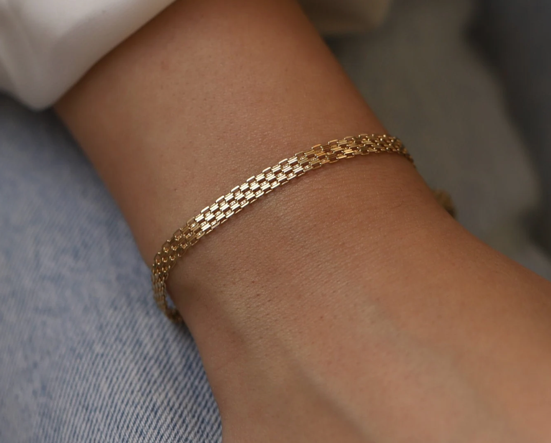 Bismarck Chain Band  Bracelet 18K Gold - Waterproof 