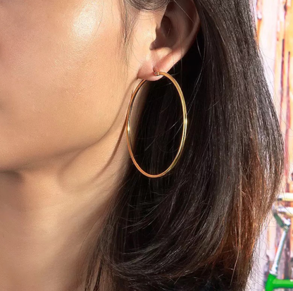 Oversized Hoop Earrings | 14K PVD Waterproof