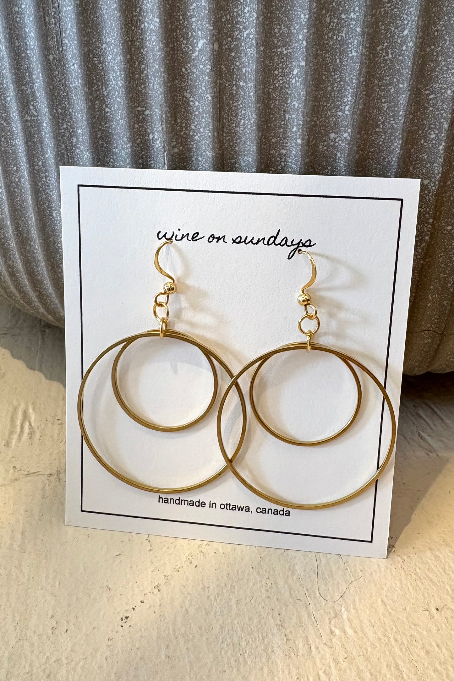Anna Classic Double Hoops