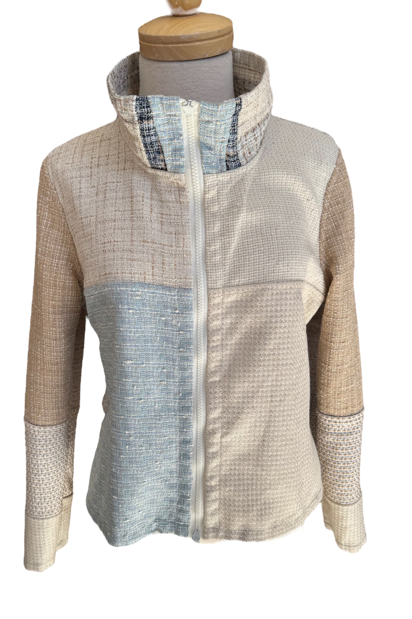 Mosaique OOAK Reversible Jacket Size 10 Beige