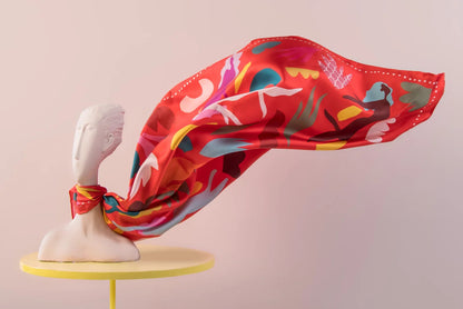 All the Way Silk Scarf 90