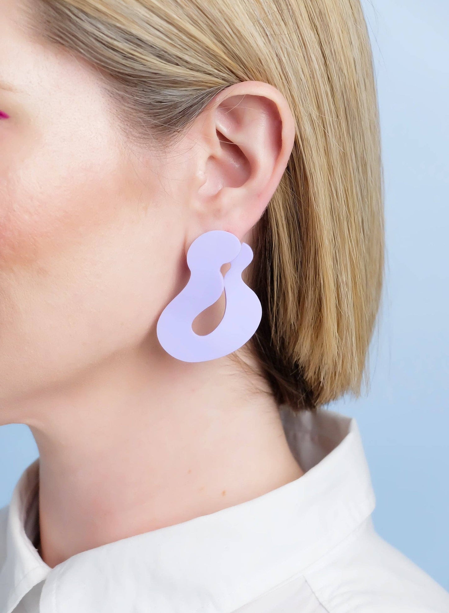 Wave Asymmetric Stud Earrings
