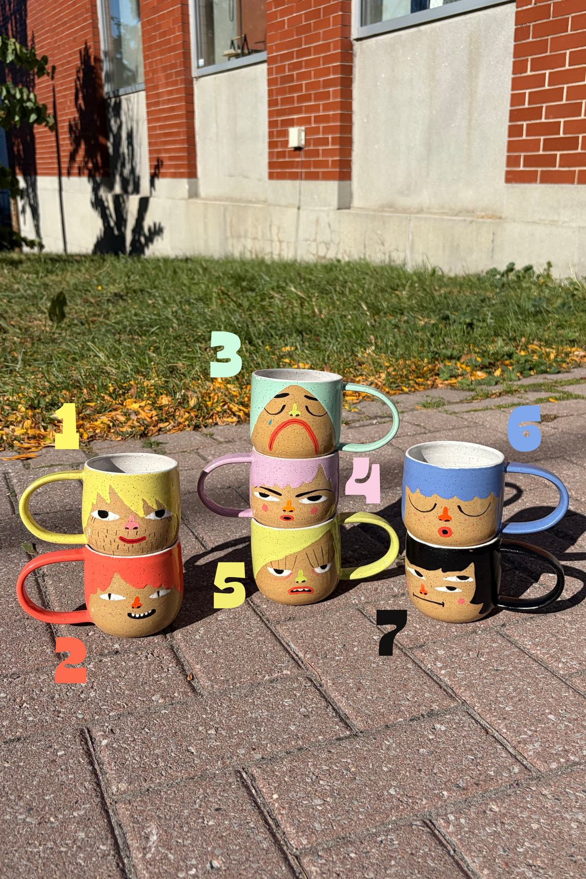 Face Mugs 12 oz - in store pick up only