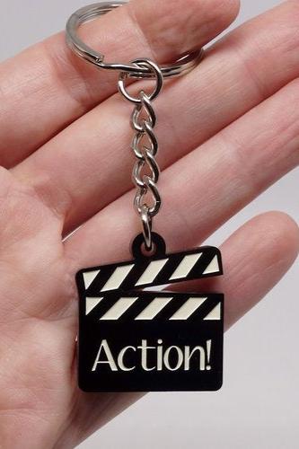 Lili0812 Action Clapboard Keychain