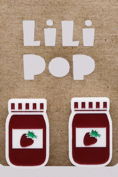 Lili1023 Peanut Butter & Jelly Stud Earrings
