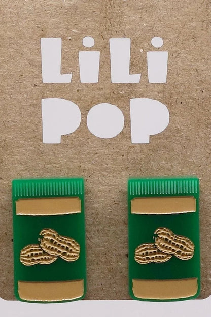 Lili1023 Peanut Butter & Jelly Stud Earrings