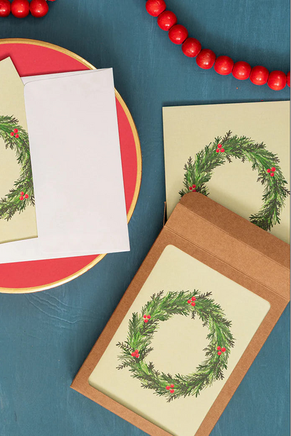 Winter Wreath Holiday Greeting Card