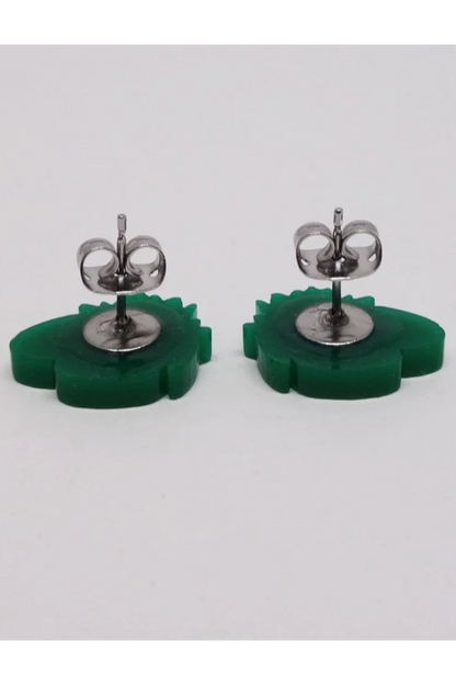 Lili1128 Lily Pad Stud Earrings