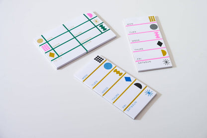 Weekly Tall Notepad • Blue