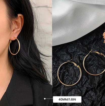 Oversized Hoop Earrings | 14K PVD Waterproof